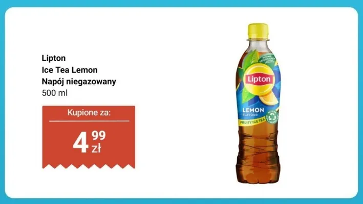 Napój niegazowany Lipton Ice Tea Lemon promocja w Biedronka
