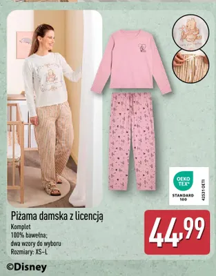 Piżama damska z licencją promocja w Aldi