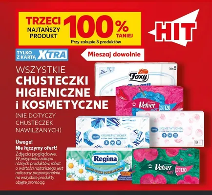 Chusteczki higieniczne Regina promocja w Kaufland