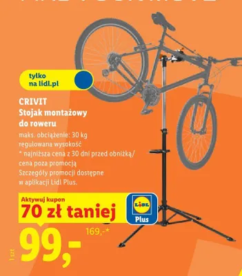 Stojak montażowy do roweru Crivit promocja w Lidl