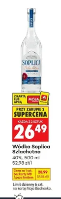 Wódka Soplica Szlachetna promocja w Biedronka