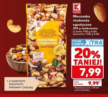 Mieszanka studencka egzotyczna K-Classic promocja w Kaufland