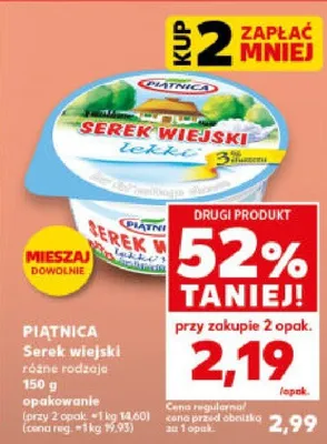 Serek wiejski różne rodzaje promocja w Kaufland