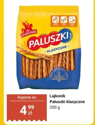 Paluszki klasyczne Lajkonik promocja w Dino