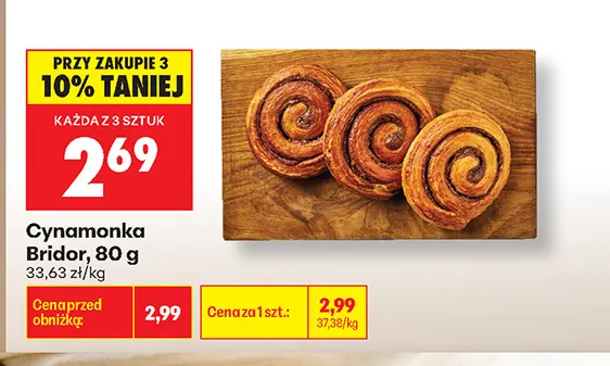 Cynamonka Bridor promocja w Biedronka