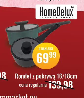 Rondel z pokrywą 16/18 cm HomeDelux promocja w Gram Market