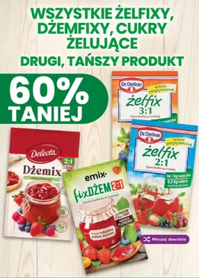 Żelfixy dżemfixy cukry żelujące promocja w Dino