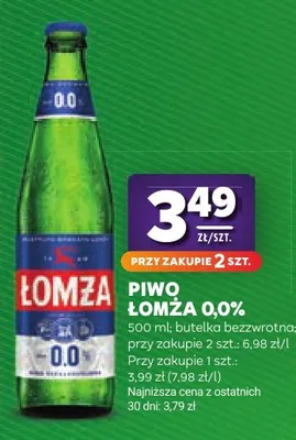 Piwo bezalkoholowe Łomża promocja w Stokrotka