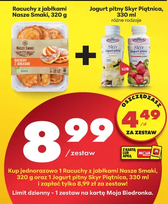 Racuchy z jabłkami promocja w Biedronka