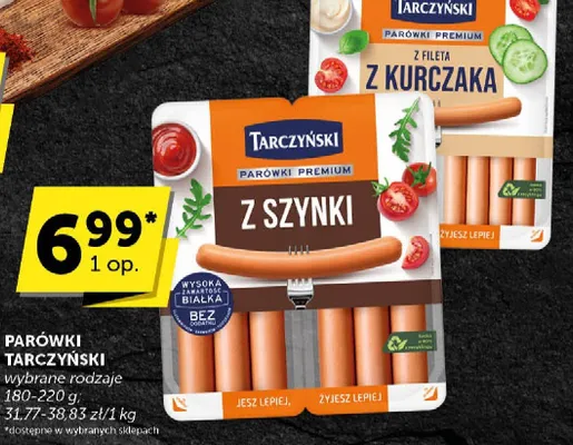 Parówki Tarczyński z szynki promocja w Euro Sklep