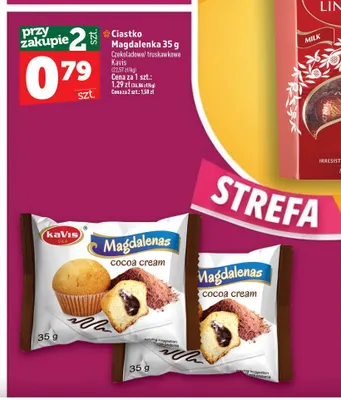 Ciastko Magdalenka truskawkowe Kavis promocja w TOPAZ