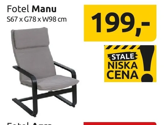 Fotel Manu S67xG78xW98cm promocja w Black Red White