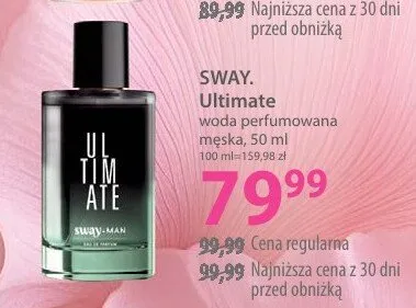 Woda perfumowana męska Sway. Ultimate promocja w Hebe