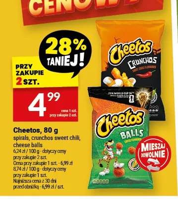 Chrupki Cheetos Spirals promocja w Twój Market