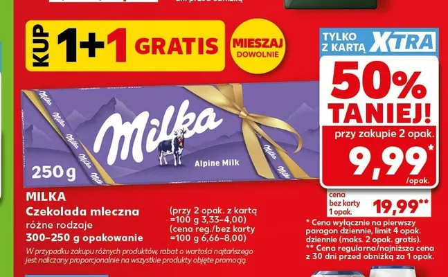Czekolada mleczna cola promocja w Kaufland