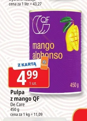 Pulpa z mango QF promocja w Leclerc