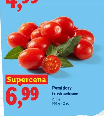 Pomidory truskawkowe promocja w Lidl