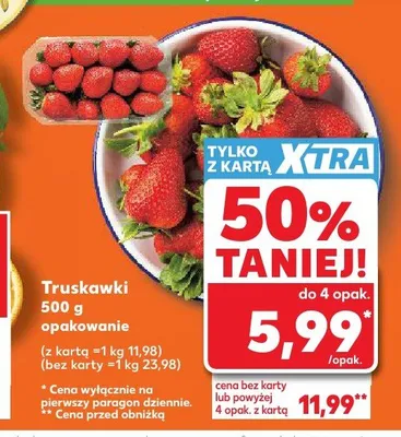 Truskawki Kaufland promocja w Kaufland