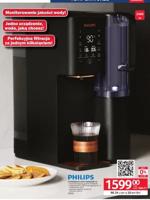Dyspenser do wody Philips ADD6920BK/10 37,4x42,7x23cm promocja w Selgros