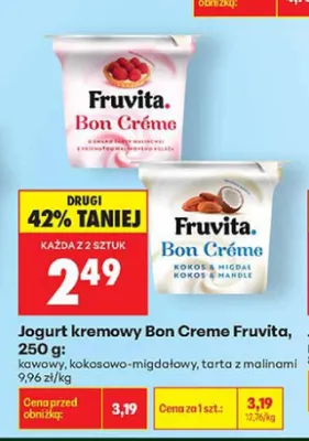 Jogurt kremowy Bon Creme Fruvita kawowy promocja w Biedronka