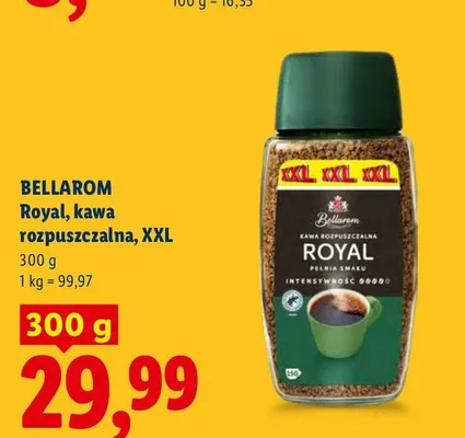 Kawa rozpuszczalna Bellarom Royal XXL promocja w Lidl