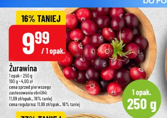 Żurawina promocja w POLOmarket