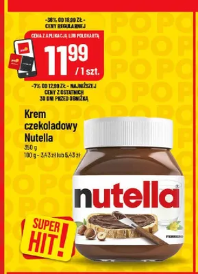 Krem czekoladowy Nutella promocja w POLOmarket