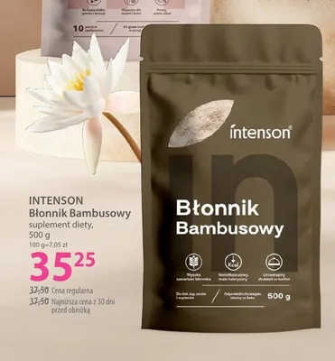 Suplement diety Błonnik Bambusowy Intenson promocja w Hebe