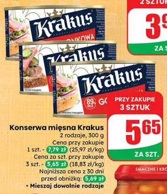 Konserwa mięsna promocja w Dino