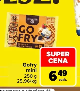 Gofry mini Dan Cake promocja w Carrefour Market