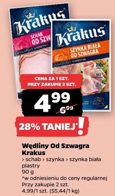 Szynka biała od Szwagra  promocja w Netto
