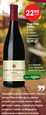 Wino Rioja Gran Eneldo promocja w Żabka