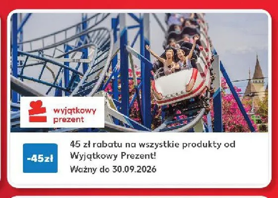 Kupon rabatowy 45 zł na wszystkie produkty Wyjątkowy Prezent promocja w Kaufland
