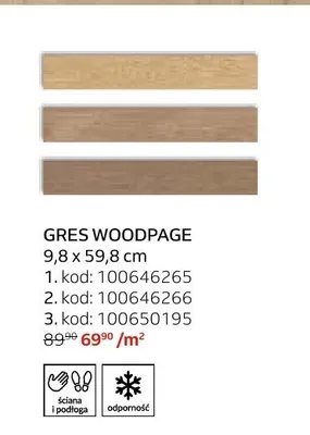 Gres Senti Woodpage 9,8x59,8 cm kod 100646265 promocja w Komfort