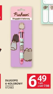 Długopis 6-kolorowy Pusheen promocja w Selgros