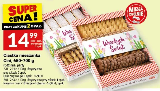 Ciastka mieszanka Cini promocja w Twój Market