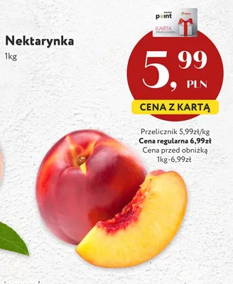 Nektarynka promocja w Market Point