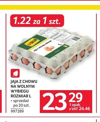 Jaja z chowu na wolnym wybiegu Topseller promocja w Selgros