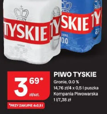Piwo Tyskie Gronie promocja w Chorten