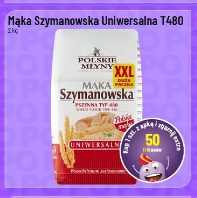 Mąka Szymanowska uniwersalna T480 Polskie Młyny promocja w POLOmarket