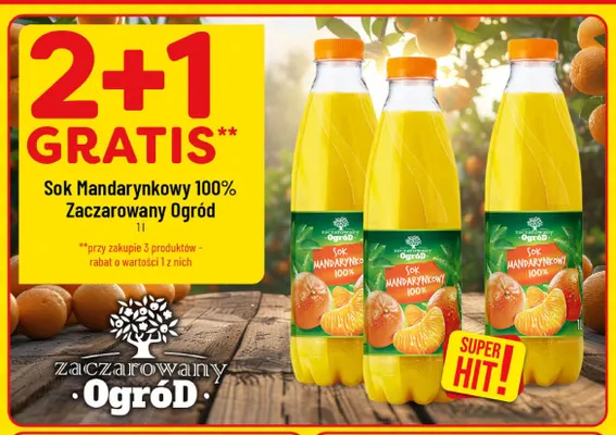 Sok mandarynkowy 100% Zaczarowany Ogród promocja w POLOmarket