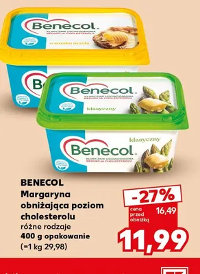 Margaryna obniżająca poziom cholesterolu klasyczna Benecol promocja w Kaufland