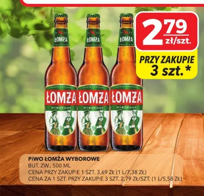 Piwo Łomża Wyborowe promocja w Top Market