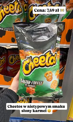 Chrupki kukurydziane Cheetos Salted Toffee promocja w Biedronka