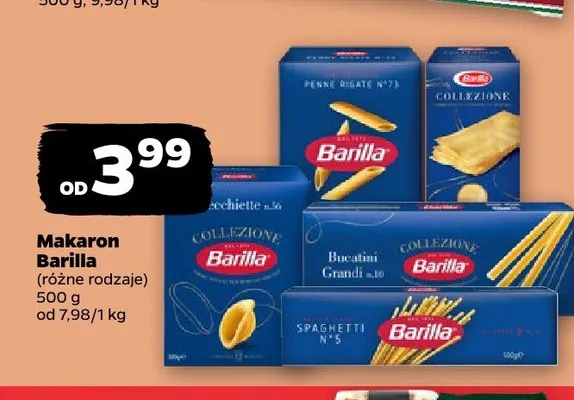 Makaron Barilla Spaghetti promocja w Netto