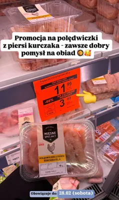 Polędwiczki z piersi kurczaka promocja w Aldi