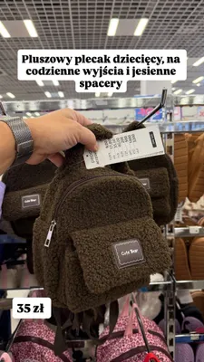 Pluszowy plecak dziecięcy Pepco Cute Bear promocja w Pepco