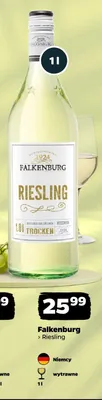 Wino białe wytrawne Falkenburg Riesling promocja w Netto