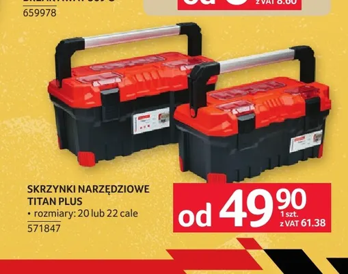 Skrzynka narzędziowa Titan Plus 22 cale promocja w Selgros