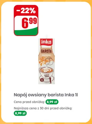 Napój owsiany barista Inka promocja w Dino
